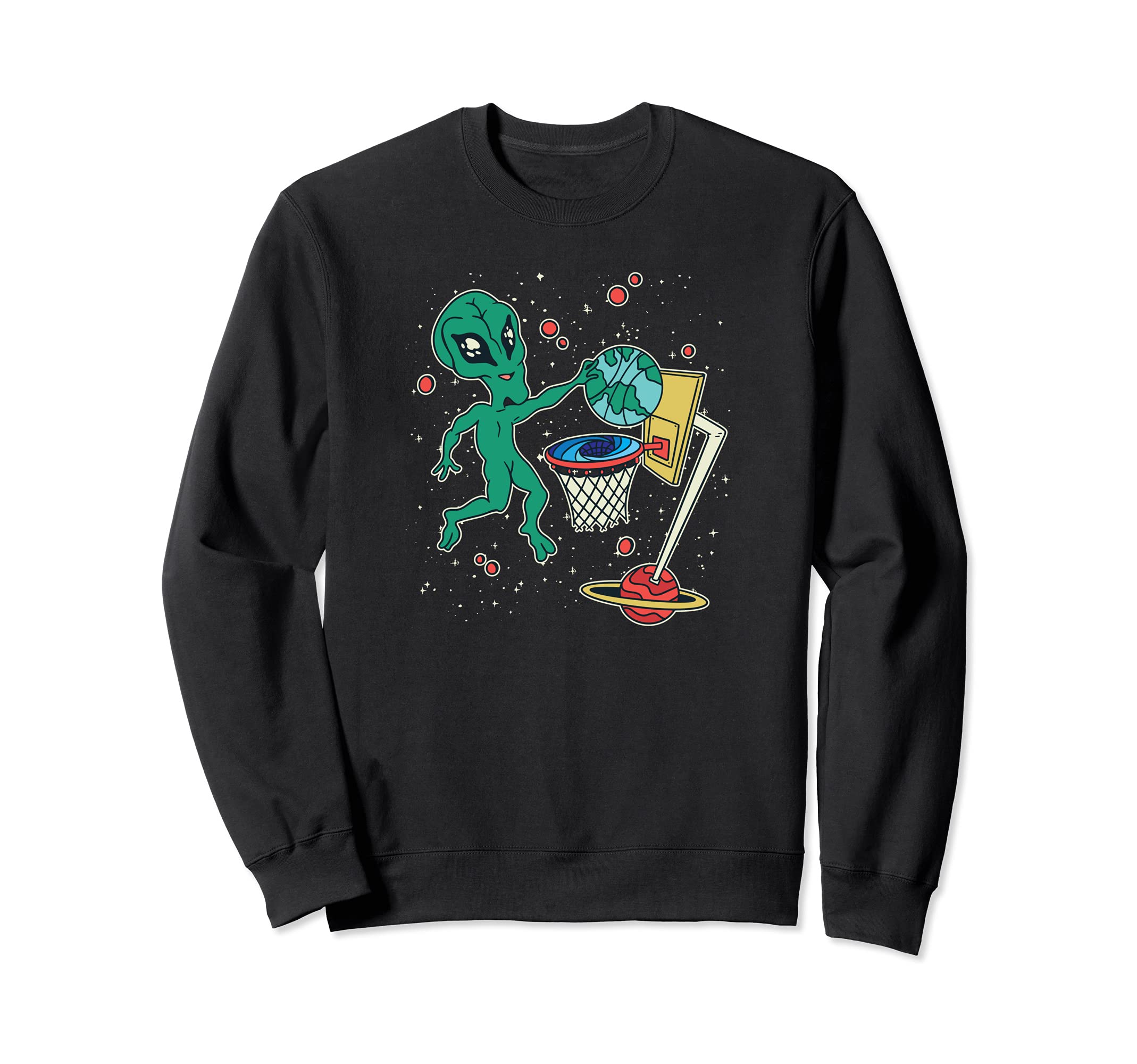 Alien playing basketball Sweatshirt