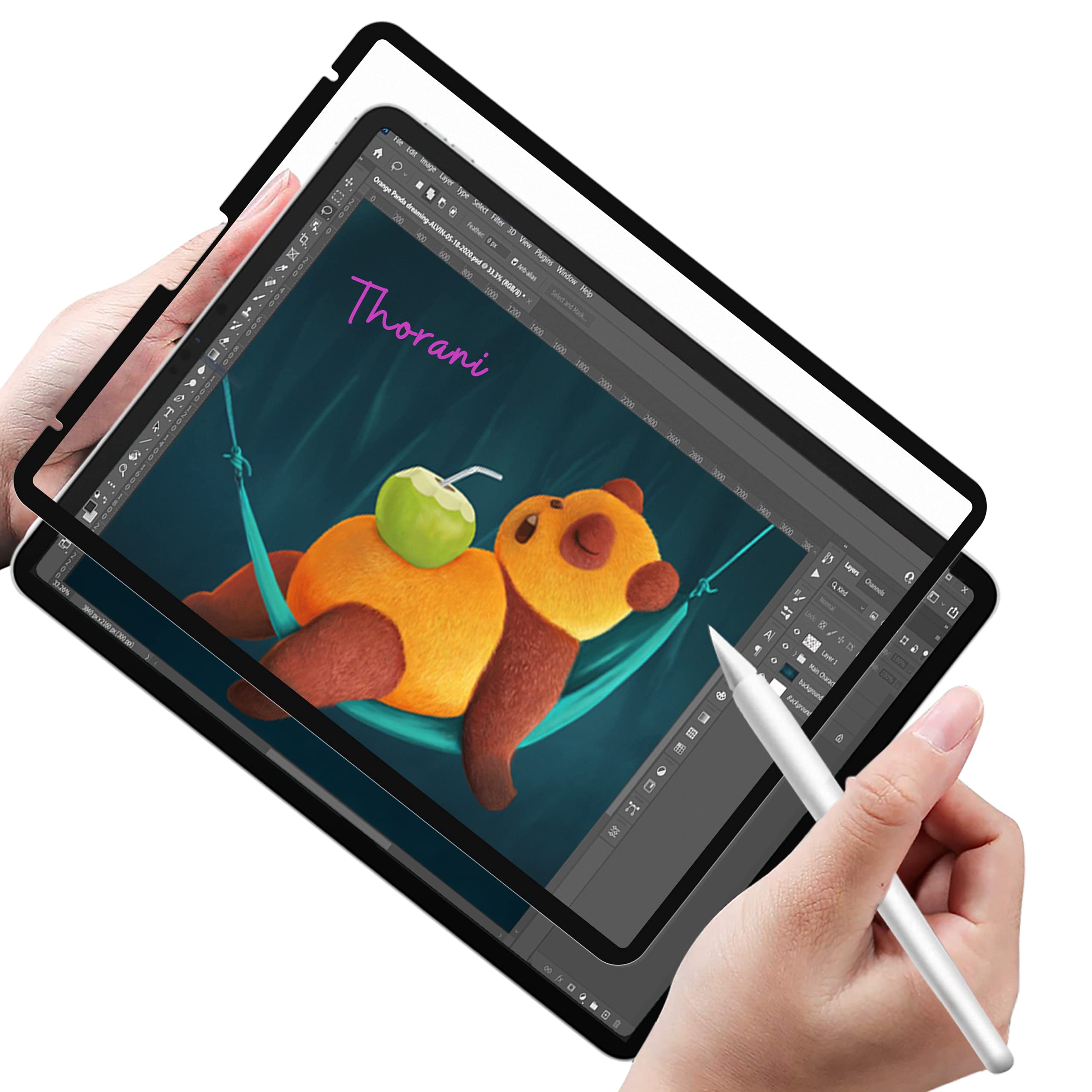 Thorani Paper-Feel Pro - Matte Film For Writing & Drawing Like On Paper, Compatible With Microsoft Pencil (Apple, 3Rd Gen - Ipad Mini 6 (8.4)