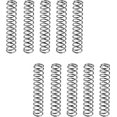 Oedema 10 Pcs Compression Springs 1.2mm Wire Dia x 10mm OD x 50mm L | Stainless Steel Extension Spring for Repairs