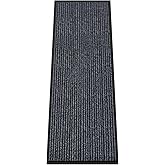 Kuyal Front Door Mat, 2'x6' Indoor Outdoor Entrance Mat, Commercial Floor Mats Inside Outside Entrance, Heavy Duty Durable Welcome Mats, Rubber Backing Non Slip Outdoor Mats for Entryway,Dark Gray