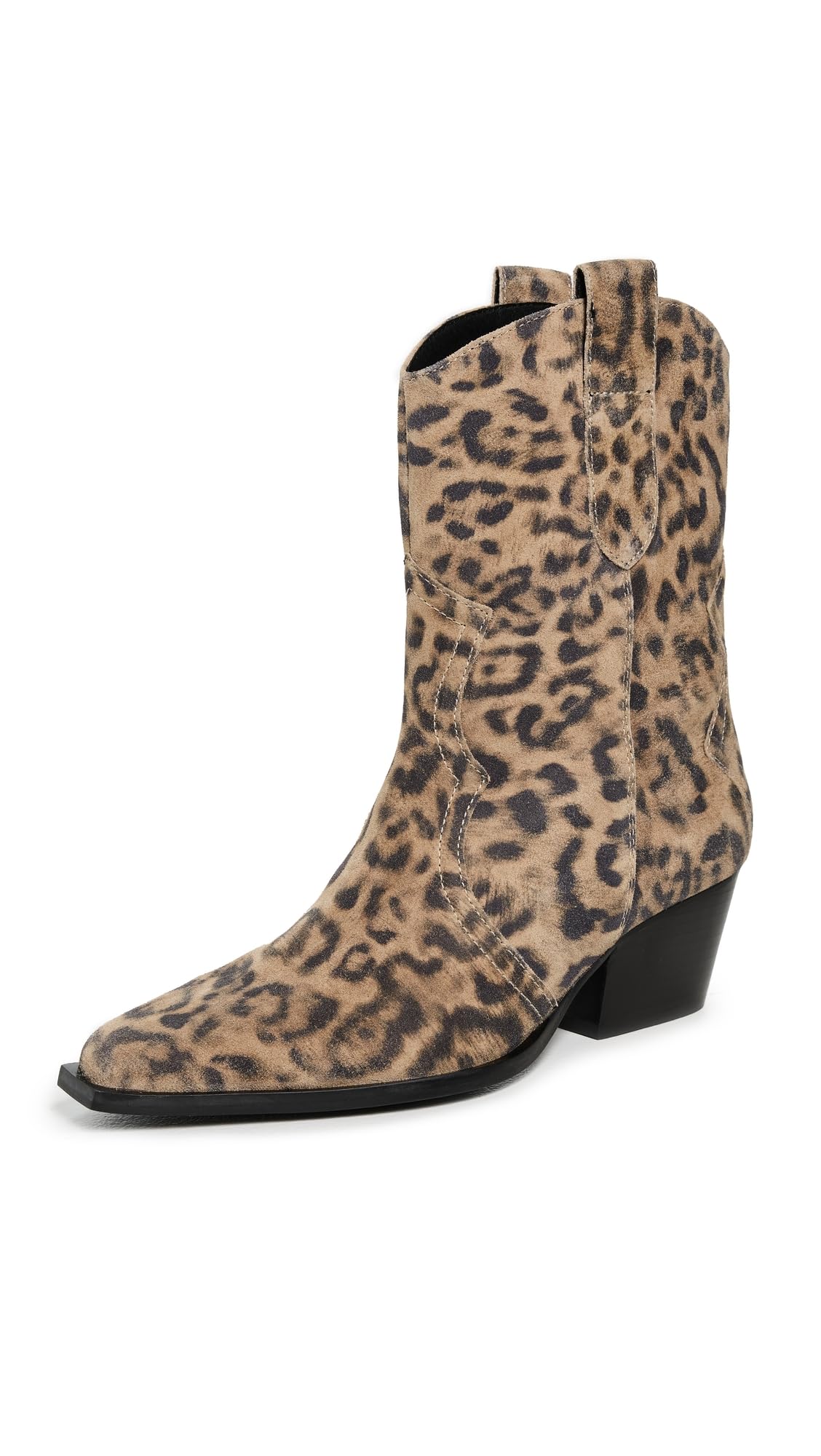 Free People, Womens, Cat Nap Cowboy Boots, Sunstone Sand Suede, 7, Medium