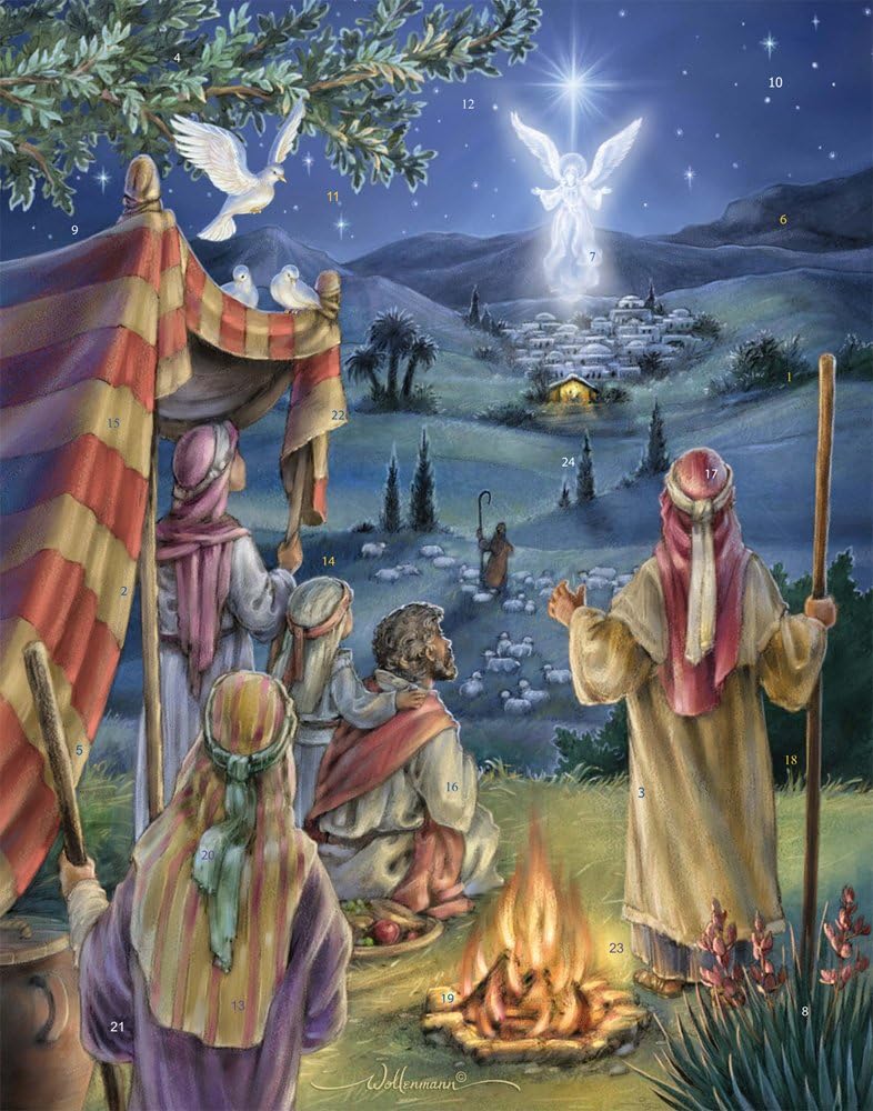 Vermont Christmas Company Following The Star Advent Calendar with Nativity Story
