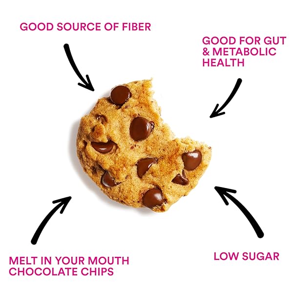 JOYDAYS CHOCOLATE COOKIES, LOW SUGAR, HEALTHY SNACKS FOR ADULTS AND KIDS, SNACK PACKS, LOW GLYCEMIC SOFT BAKED COOKIE FOR BREAKFAST OR DESSERT, 4G PROTEIN, 3G SUGAR, 5G FIBER (10 COOKIES BOX, CHOCOLATE)