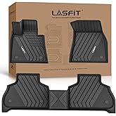 LASFIT Floor Mats Fit for 2020-2025 2026 BMW X6 G06 M M50i M60i sDrive40i xDrive40i, Custom Fit TPE All Weather Waterproof Floor Liners Front & Rear Rows Car Mat, Black