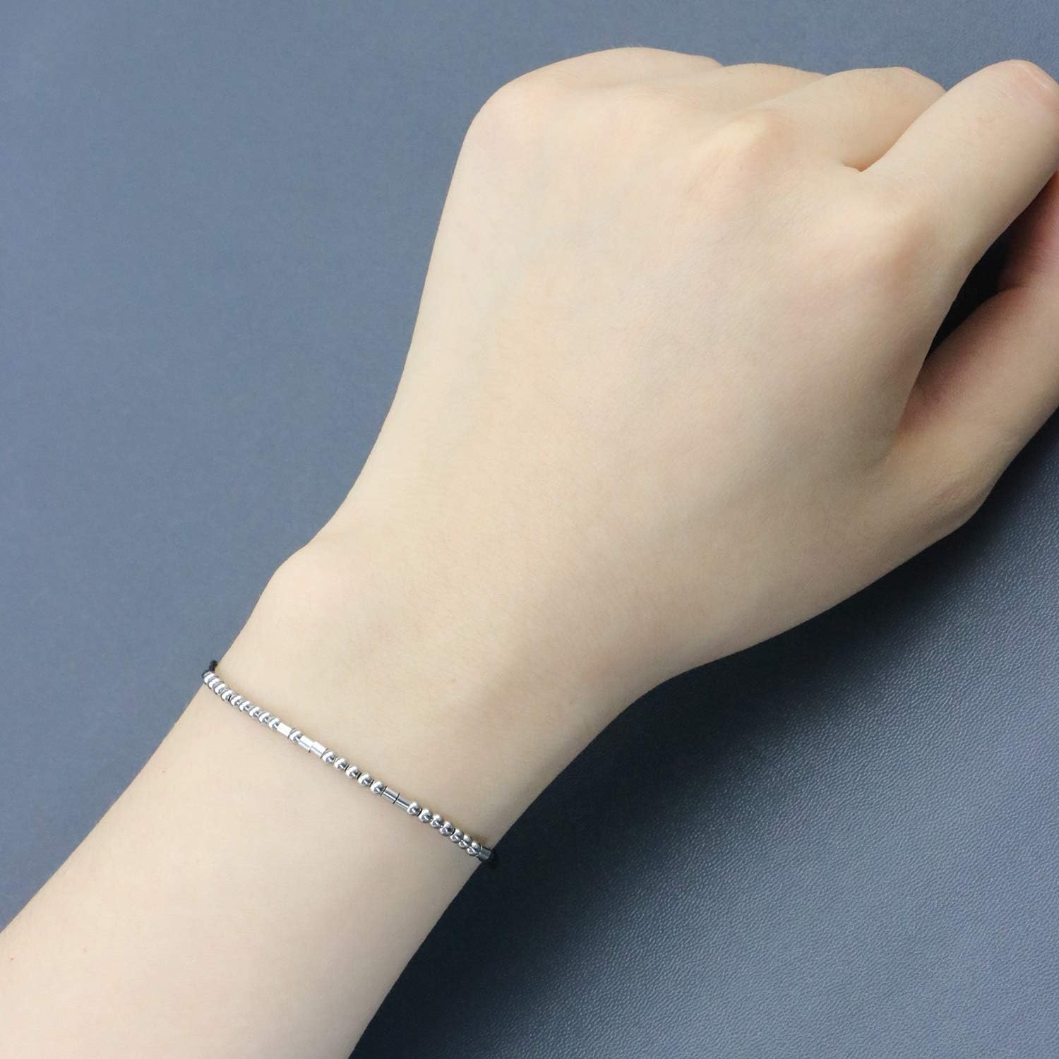 See You in Heaven Morse Code Bracelets for Women Teen Girls Memorial Gifts Loss of Loved One Mom Dad Sympathy Jewelry Remembrance Bracelet Fashion Trendy Silk Wrap Bracelet: Clothing