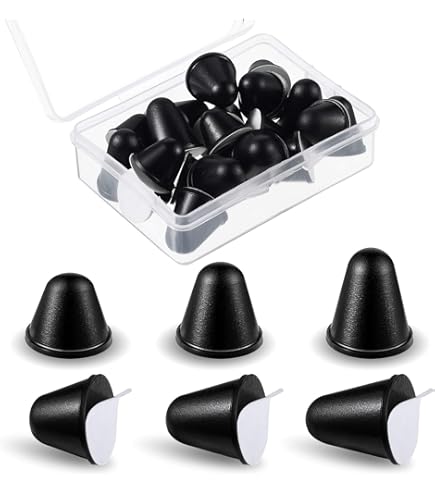 Self-Adhesive Non-Slip Buffer Damping Pad Black Rubber Round Mat Gasket - Foto 7