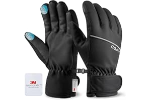 COFIT Winter Cycling Gloves for Men and Women, Thermal Touchscreen Motorcycle Gloves, Waterproof Windproof Cold Weather Glove