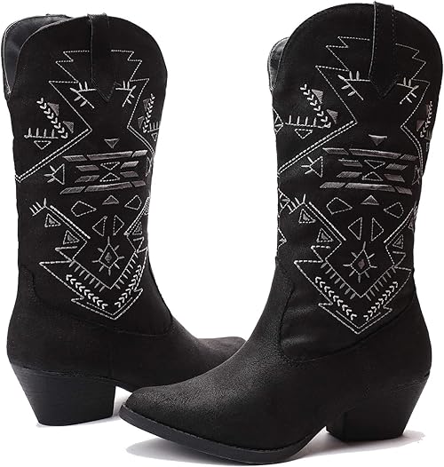 short heel cowboy boots