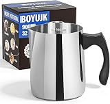 BOYUJK 900ML Candle Wax Melting Pot Dripless Pouring Pitcher Stainless Steel view 1