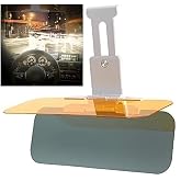 Car Sun Visor, 2 in 1 Universal Day and Night Anti-Glare Visor | Sun Visor Extender, Visor Blocker, Night Vision Anti-Dazzle Windshield Driving Visor, UV-Filtering Eye Protector for SUV