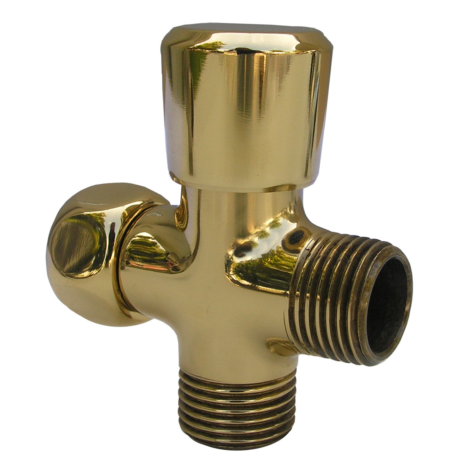 Antique Brass Simpatico 84541A Brass Push Button Style Personal Shower