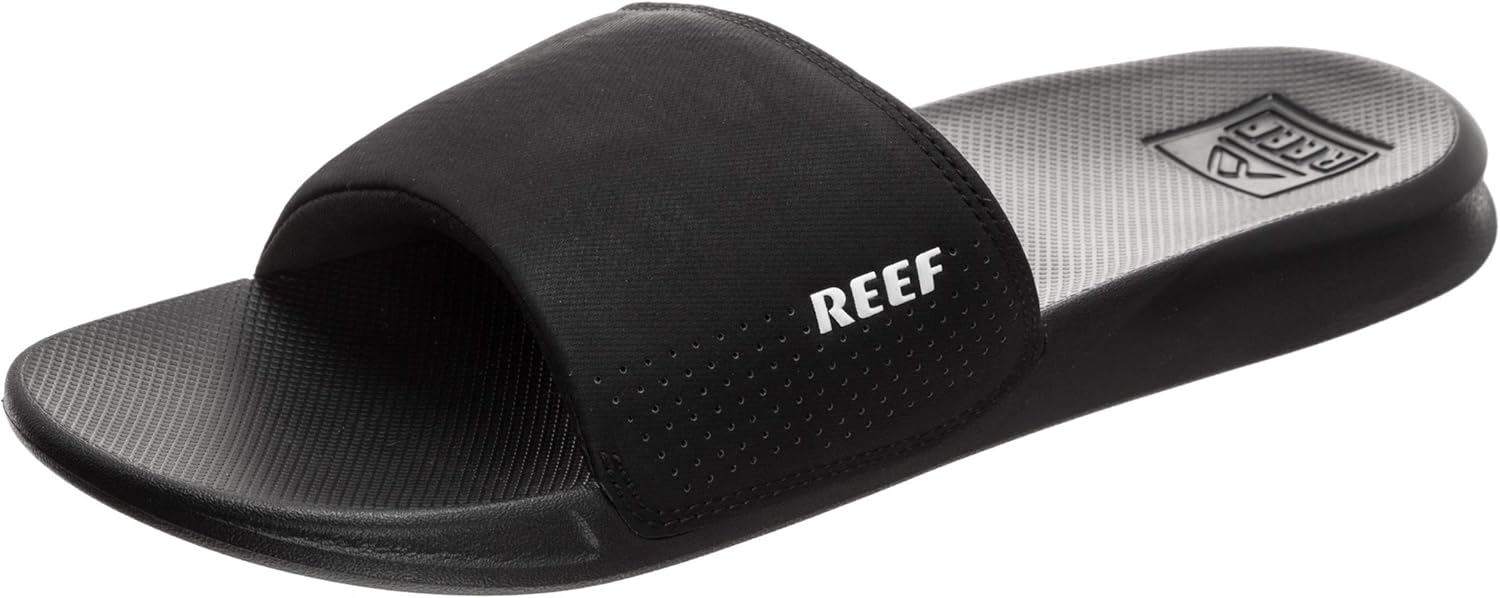 REEF Men's Flip Flop Slide Sandal, Black: Shoes