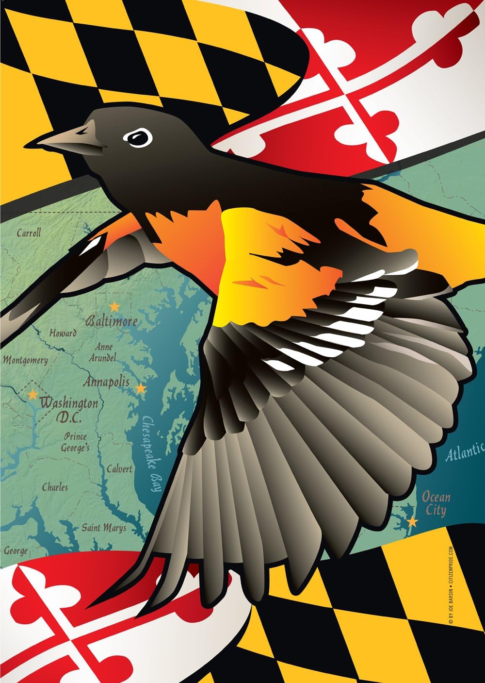 Best Baltimore Orioles Garden Flag