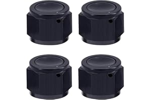 ZHSYMX AN8 Flare Cap Tube Fitting Hex Head Port Fitting Adapter Aluminum 4PCS