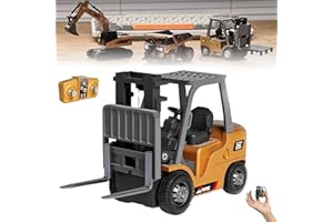 MicroCrew Mini RC Construction Series – Pocket Dump Truck, Excavator & Forklift Set, Birthday Gifts for Boys and Girls (Crane