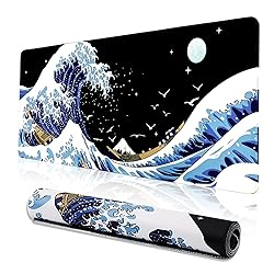 MEWOOCUE® Gaming Mouse Pad for Desk,Large Wave