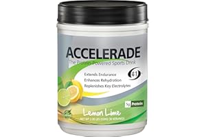 PacificHealth Accelerade, All Natural Sport Hydration Drink Mix with Protein, Carbs, and Electrolytes for Superior Energy Replenishment - Net Wt. 2.06 lb, 30 Serving (Lemon Lime)