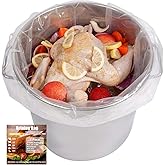 5 Gallon Bucket Liner Bags, 5 Pack, Brining Bags for Turkey, 5.5 Mil Thicken Brine Bag Food Grade, BPA Free, Heavy Duty Leak Proof Brine Turkey Bags, 30"×21" Large Size
