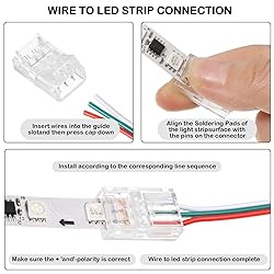 10 Packs Solderless LED Strip