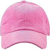 Newhattan Solid Corduroy 100% Cotton Vintage Unisex Baseball Adjustable Polo Trucker Cap Hat