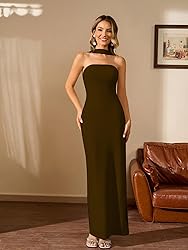 HTZMO Women Elegant Summer Bodycon Maxi Dress