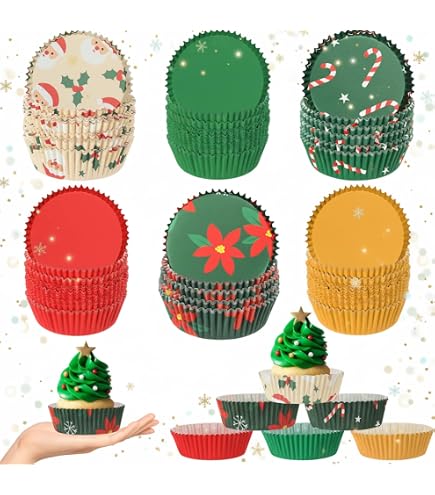 144 Cupcake-Einlagen 'Mermaid Dream' – Fettdicht, Aus Dickem Papier, Made In USA