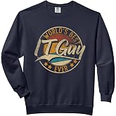 Worlds Best IT Guy | Computer IT Nerd | Tech Support Comfort Colors Adult Sweatshirt