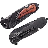 Fodiyaer Engraved Pocket Knife-Anniversary Knife for Men Husband Boyfriend, Perfect Personalized Graduation idea for Him-Perfect for Christmas, Fathers Day, Birthday