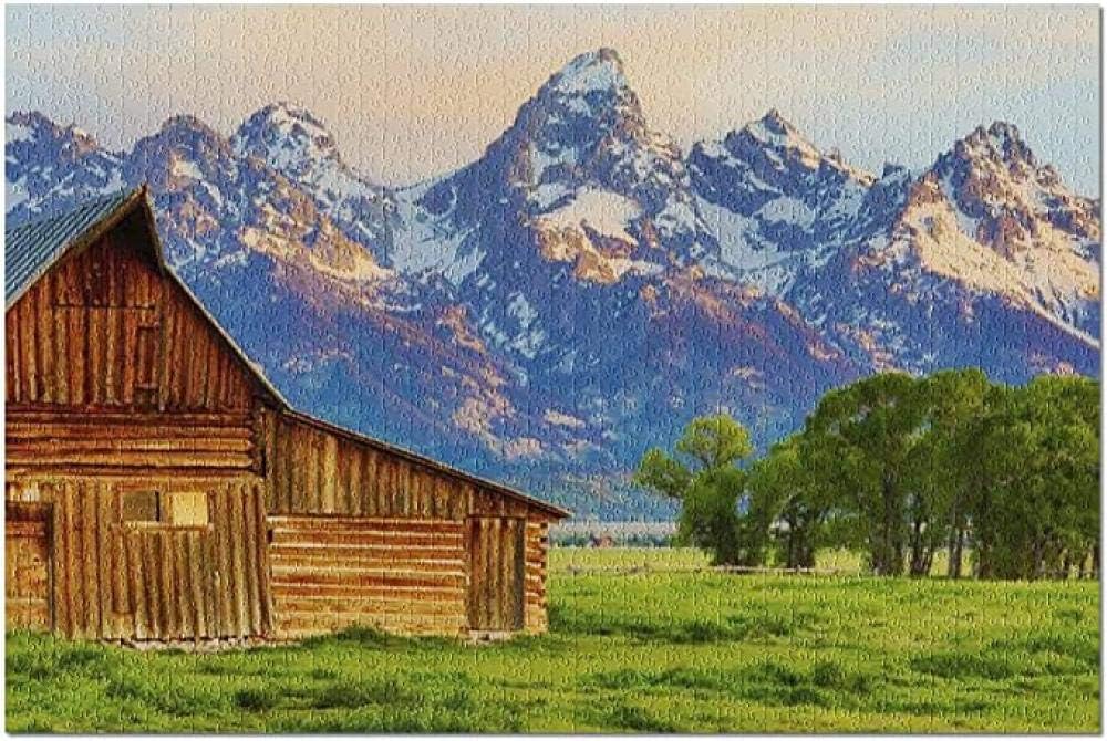 YIPINQUAN Jigsaw Puzzles 1000 Pieces For Adults And Kids Famous Barn Wooden Puzzle Educational Toys Home Decor Wall Art