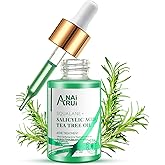 ANAI RUI Acne Face Oil ,Tea Tree Oil with Salicylic Acid ,Acne Prone Skin Oil,Soothe Acne,Redness Relief, Tea Tree Oil for Face,Back, Clarifying & Purifying 1Fl.OZ