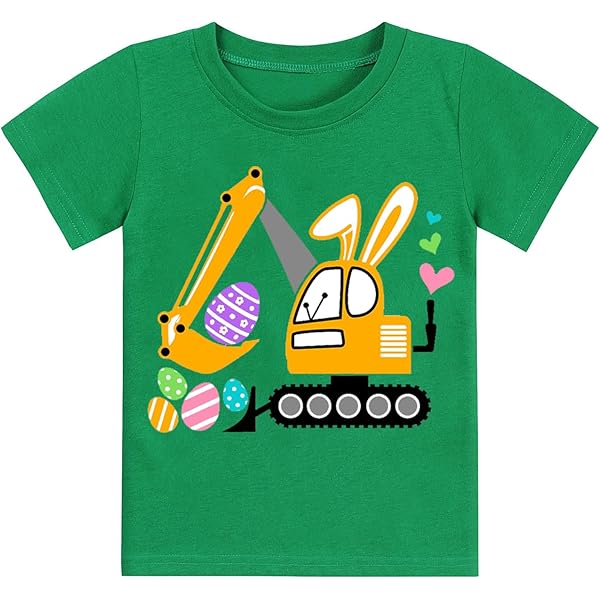 2025 Pasen Shirt voor peuters, jongens, meisjes, eieren, jagen, bunny-outfits, graven, tractor, kinderen, T-shirt, meisjes, naam, roze, 12-13 Jaar