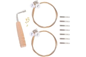 CONGARTENO Lyre Harp Strings Metal and Wood Material Replacement Kit with Tuning Pins and Wrench Precision