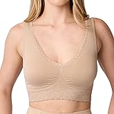 Coobie Seamless Comfort Bra with Lace Trim