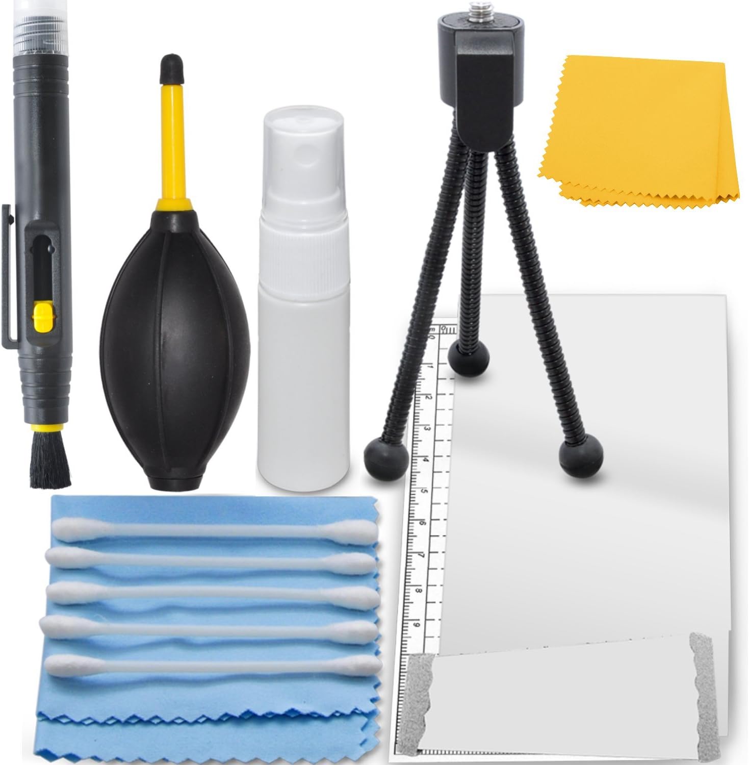 Amazon Com Professional Maintenance Kit For Panasonic Lumix Dmc Zs40 Lumix Dmc Tz60 Mini Tabletop Tripod Lcd Screen Protector Cleaning Set Cleaning Tools And Accessories Camera Photo