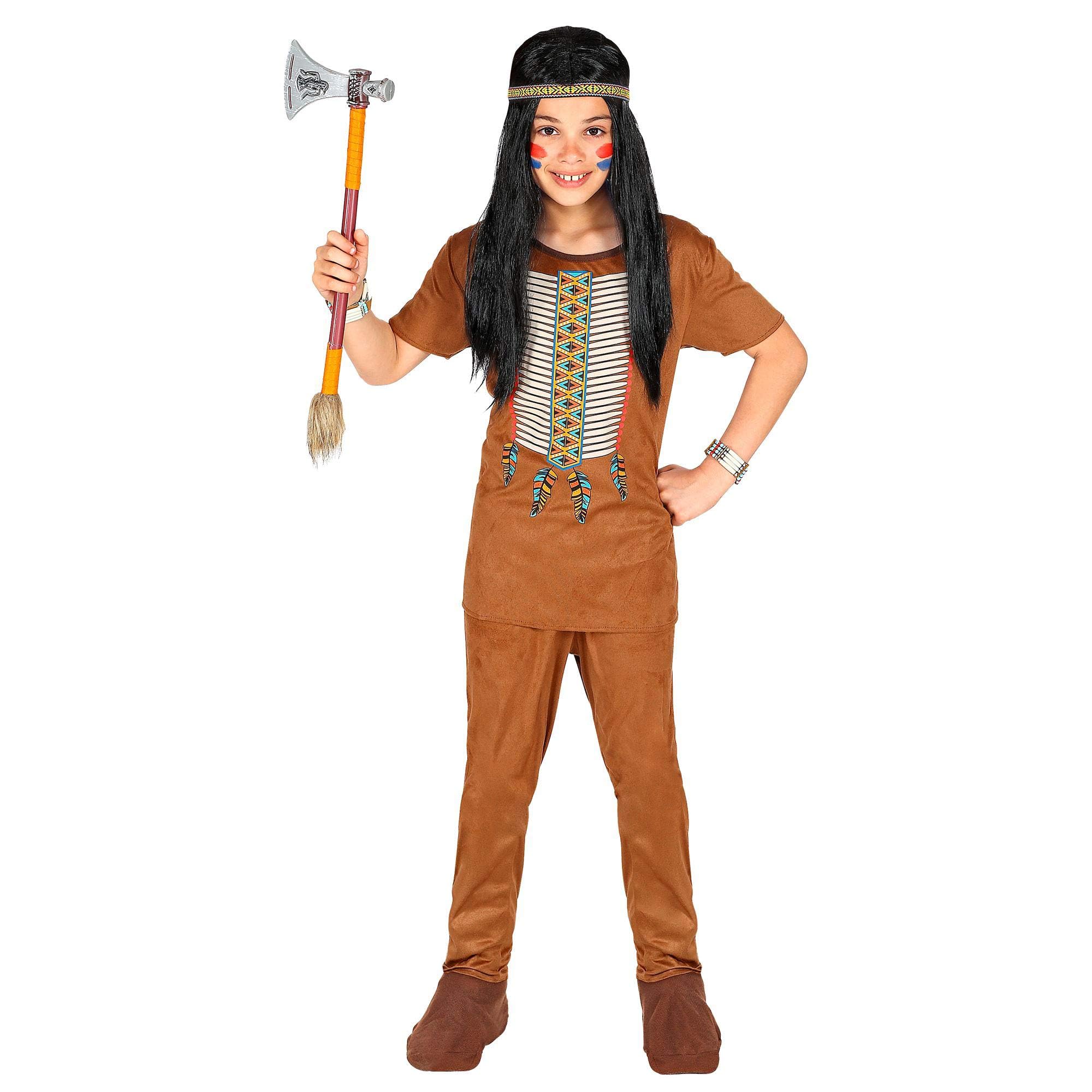 Widmann 08830 Children's Costume Indian Boy Brown 104 cm