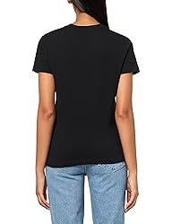 True Religion Women's Buddha Slim Vneck Tee, Jet