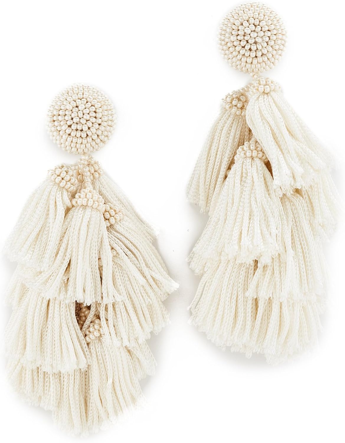 Amazon Co Jp Sachin Babi Cha Chaフリンジクリップonイヤリング Jewelry