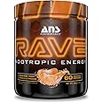 ANS Performance Rave (60 Servings, 8.9 oz) – High Energy, No Crash Formula - Memory & Focus Supplement - Sugar-Free- Boost Mind-Body Neural Connections (Tangerine Twist)