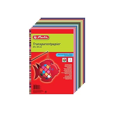 Herlitz 246413 Transparentpapier, 20 x 30 cm, 10 Blatt, 5-er Pack