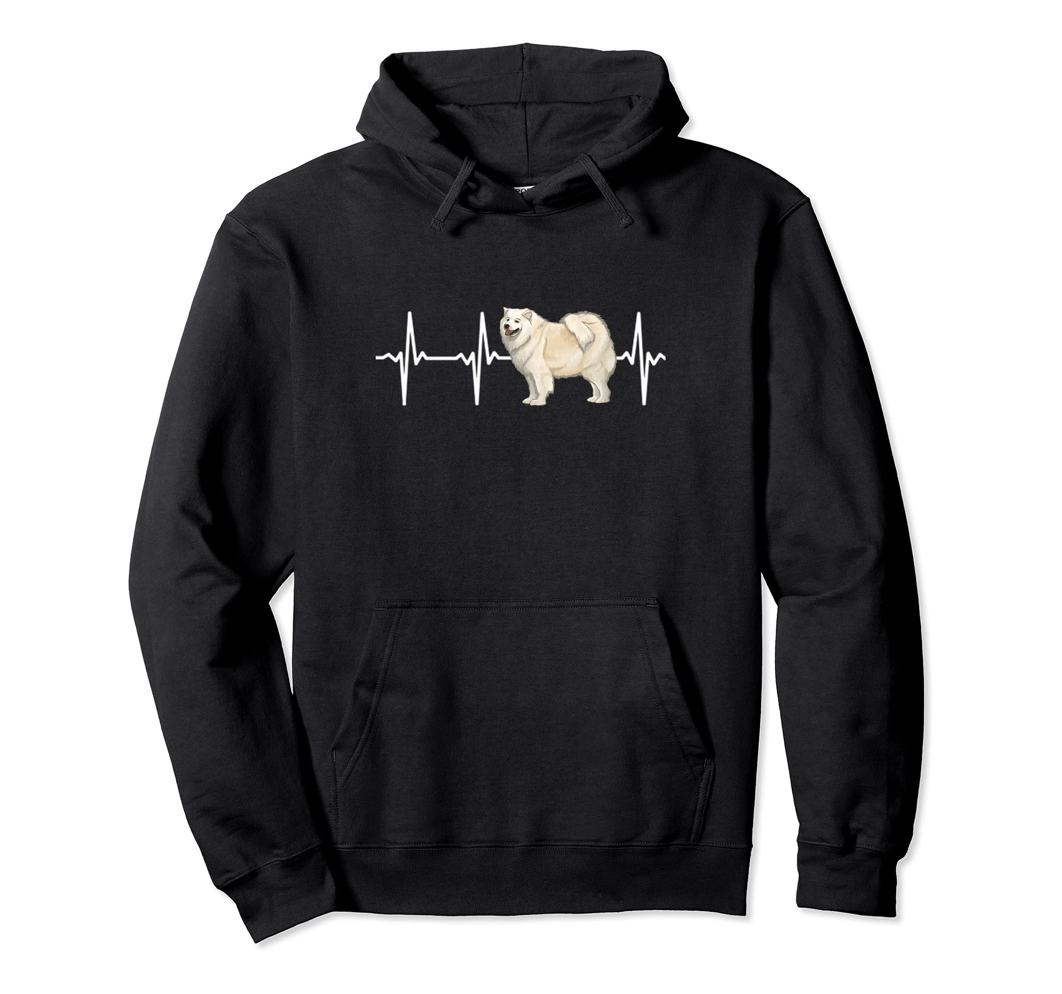 Samoyed Heartbeat Love My Dog Pullover Hoodie