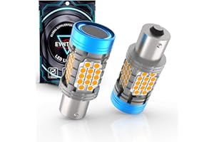 evntyps CANBUS 1156 Turn Signal Bulbs With Built in resistor Anti Hyper Flash,3500LM Super Bright 7506 LED Bulb Amber CANBUS 