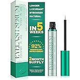 TUDPA Eyelash Growth Serum: Promotes natural lash growth for longer, thicker, and stronger lashes while nourishing lash health. Vegan, cruelty-free & gentle on sensitive eyes. 3mL (2-month supply)