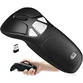 Adesso iMouse P30 Air Mouse GO Plus USB Wireless | Cursor Controler for TV, Projector, Security Camera, CCTV, Desktop, Laptop, Presentation Clicker with Charging Stand
