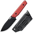 OLITANS G043 Fixed Blade Knife 3.62'' 9cr18mov steel Blade,4.17'' G10 handle Field Utility Knife with Kydex Sheath for Outdoor Camping Hiking