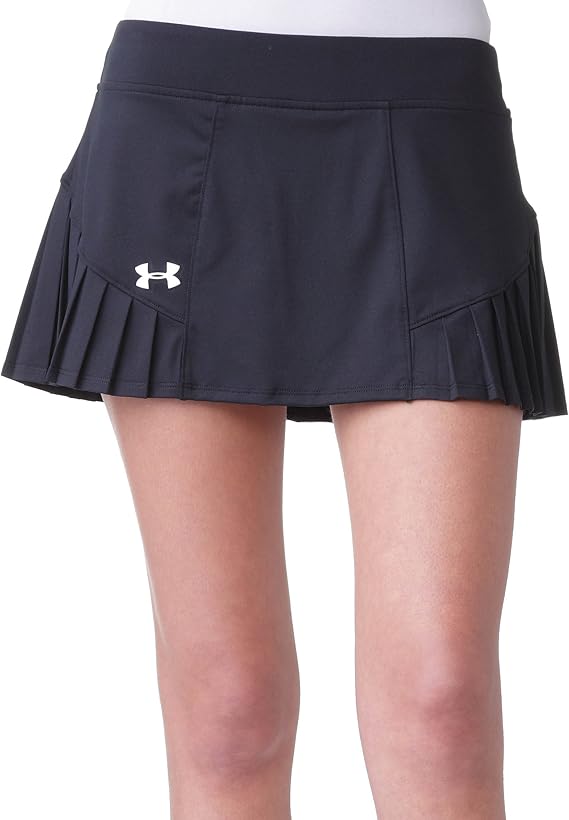Under Armour Women's 2 in 1 Tennis Match Pleated Skirt black black SizeFR M (Taille Fabricant