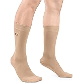 LAETAN Rayon Crew Dress Socks with Embroidered Initials – Customizable, Knitted-In, Not Printed | US Size 8-12