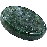Amazing Gemstone Moss Agate Worry Stone Crystals and Healing Stones - Worry Stones for Stress Relief Gifts - Piedra Crystal Fidget for Meditation, Calming, Relaxation