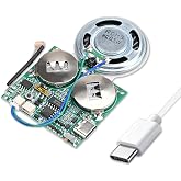Icstation DIY Light Sensor Sound Module, Type-C USB Recordable Sound Chip 8M Memory Speaker Talking Programmable Music Player Box for Mother's Day Greeting Card Anniversary