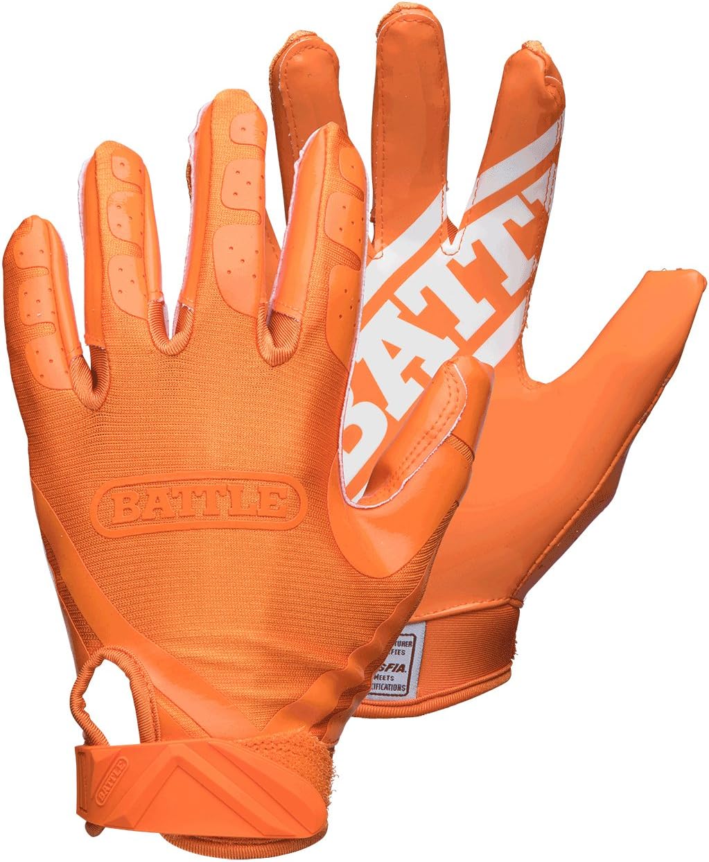 Battle Double Threat Football Gloves – Ultra-Tack Sticky Palm Receivers Gloves – Pro-Style Receiver Gloves, Adult and Youth : Sports & Outdoors
