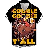 Gwnnb Bowling Shirts for Men Print Short Sleeve Regular Fit Hawaiian Casual Button Down Beach Shirts